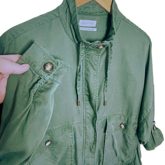 URBAN OUTFITTERS Women’s Pepita Olive Green Utility Jacket medium - Picture 4 of 6